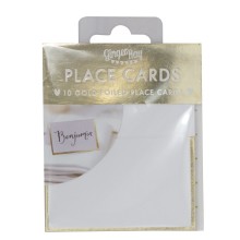 10 Place Card - Gold Foiled Boarder