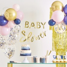 10 Customisable Gold Foiled Gender Reveal Photo Booth Props