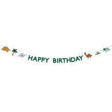 1 Bannergirlande - Happy Birthday - Dinosaurier