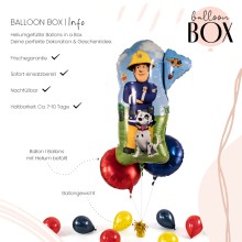 Heliumballon XXL in a Box - Fireman Sam