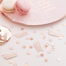 1 'Team Bride' confetti & blush disks