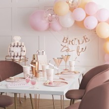 1 Rose Gold foiled & blush cut out Prosecco wall