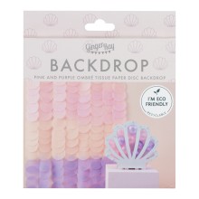 Backdrop - Tissue Paper Discs - Pastel Mermaid
