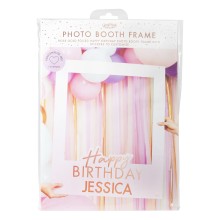 1 Rose Gold Foiled Personalised Happy Birthday Polaroid Frame