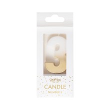 1 Gold Ombre Number Candle - 3