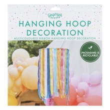 1 Hanging Ribbon Hoop - Brights