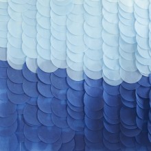 Backdrop - Tissue Paper Discs - Blue Ombre