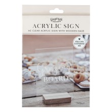 1 Sign - Acrylic Table