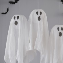 Hanging Decoration - Ghosts - White