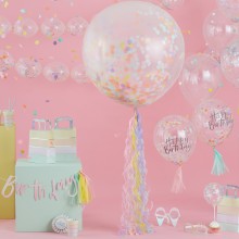 1 Balloon Bunting - Happy Birthday - Pink