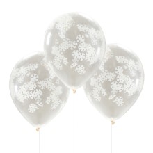 5 Balloon - Confetti - Snowflake