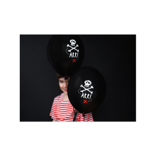 6 Motivballons - Ø 30cm - Piratenparty