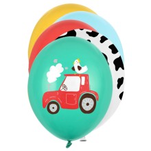 6 Motivballons - Ø 30cm - Farm