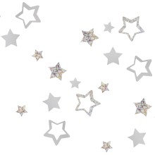 1 Confetti - Star Shaped - Silver