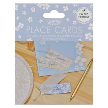 Place Cards - Blossom Print Place Cards with Vellum Paper