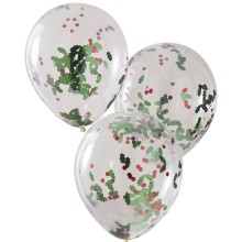 5 Balloons - Pet Holly Confetti