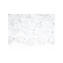 1 Konfettikanone - 40cm - Rosenblätter - Weiß