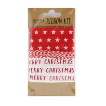 1 Ribbon Kit - Merry Christmas and Star