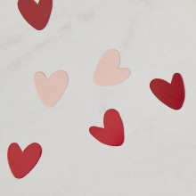 1 Confetti - Coloured Hearts